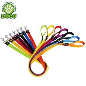 רצועות ניילון לכלבים בשלל צבעים של חברת דוקו DOCO