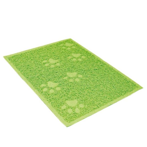 שטיח לשירותי חתולים בצבע ירוק