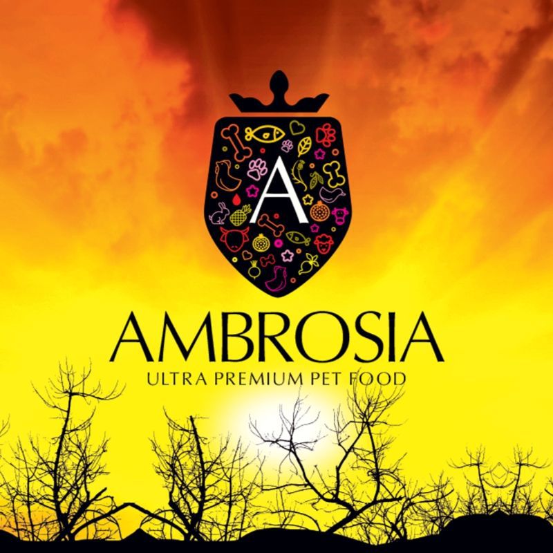 לוגו של חברת אמברוסיה מזון לכלבים