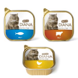 3 קופסאות שימורים פטה לחתולים במבצע, דיאנה diana