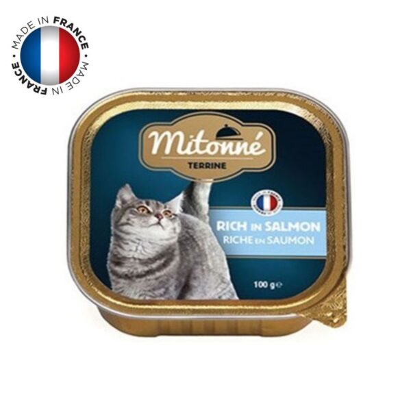 חפיסת מעדן לחתולים בטעם בשר סלמון של מיטונה