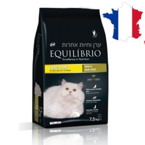 מזון לחתולים עם פרווה ארוכה EQUILIBRIO