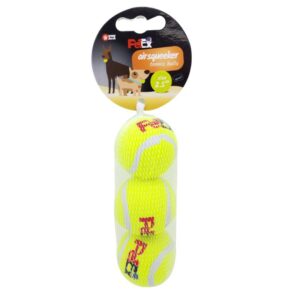3 כדורי טניס מצפצפים צעצוע לכלב של חברת פטקס