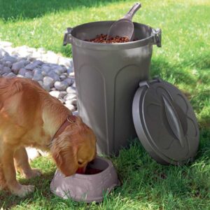 כלב אוכל מזון יבש מפח אחסון של סטפנפלסט