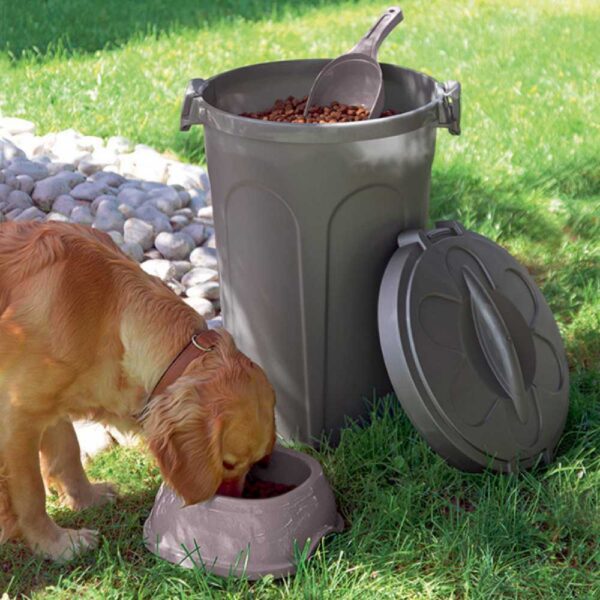 כלב אוכל מזון יבש מפח אחסון של סטפנפלסט