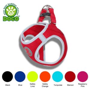 רתמת גוף ספורטיבית לכלב בצבעים וגדלים שונים DOCO