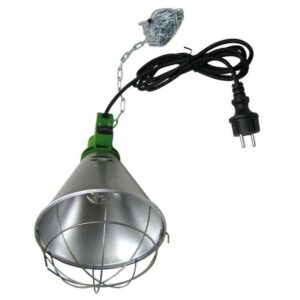 בית מנורה למנורות חימום בעלי חיים עם רשת הגנה עד 250W